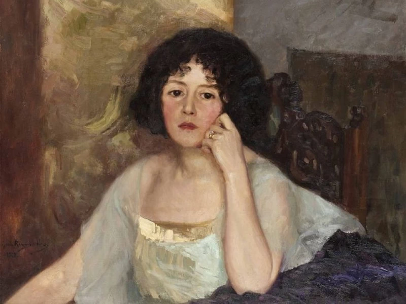 1864-Gerda Roosval-Kallstenius - Ritratto di Ellen Roosval von Hallwyl 1918